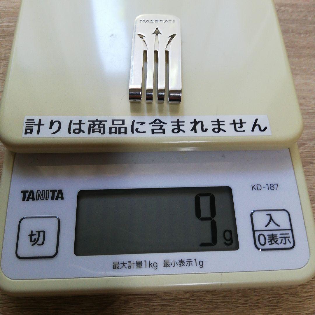 MASERATI　イタリア製　シルバー925　マネークリップ　匿名配送!