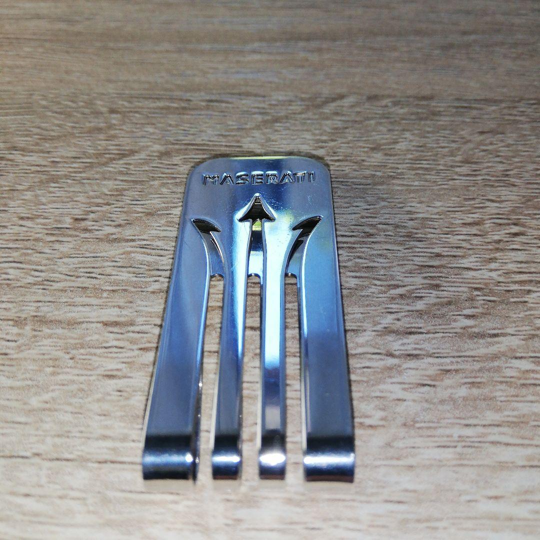 MASERATI　イタリア製　シルバー925　マネークリップ　匿名配送!