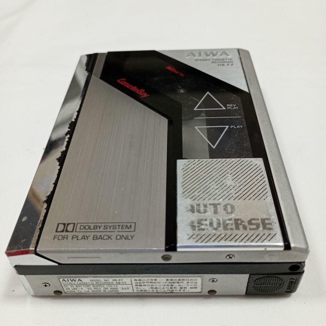 AIWA HS-F7 ステレオカセットレコーダー　シルバー　ジャンク