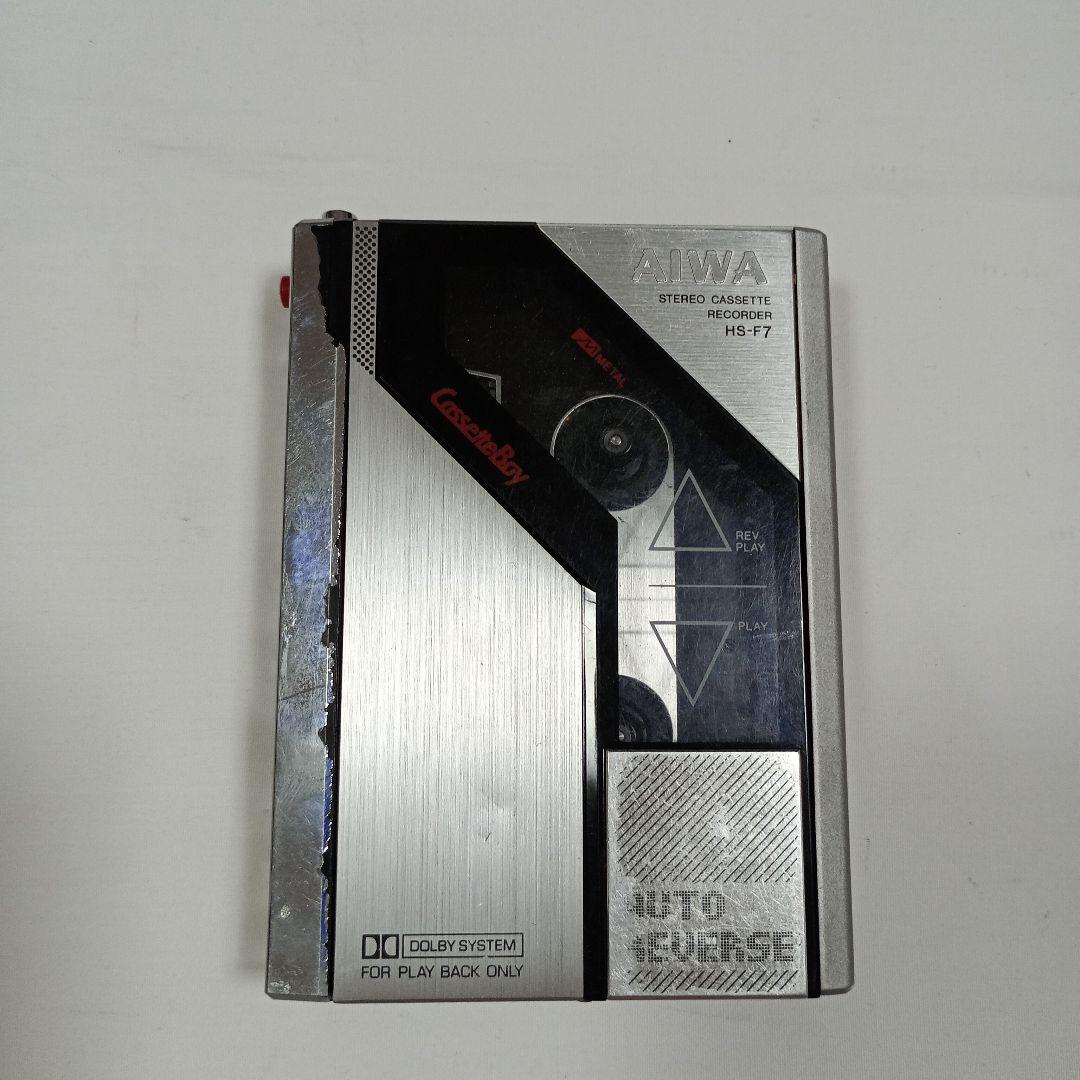 AIWA HS-F7 ステレオカセットレコーダー　シルバー　ジャンク