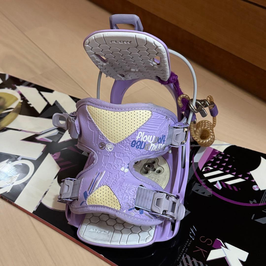 143cm K2 スノーボード 黒 紫 バッグ付き初心者女性レディース格安セット