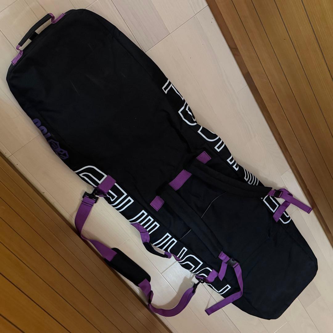 143cm K2 スノーボード 黒 紫 バッグ付き初心者女性レディース格安セット