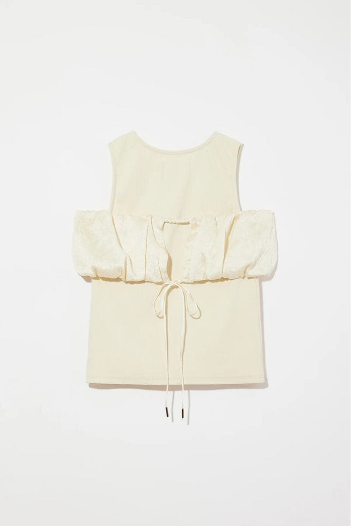 トップス eaphi MULTI SHOULDER PARTS RIB TOPS