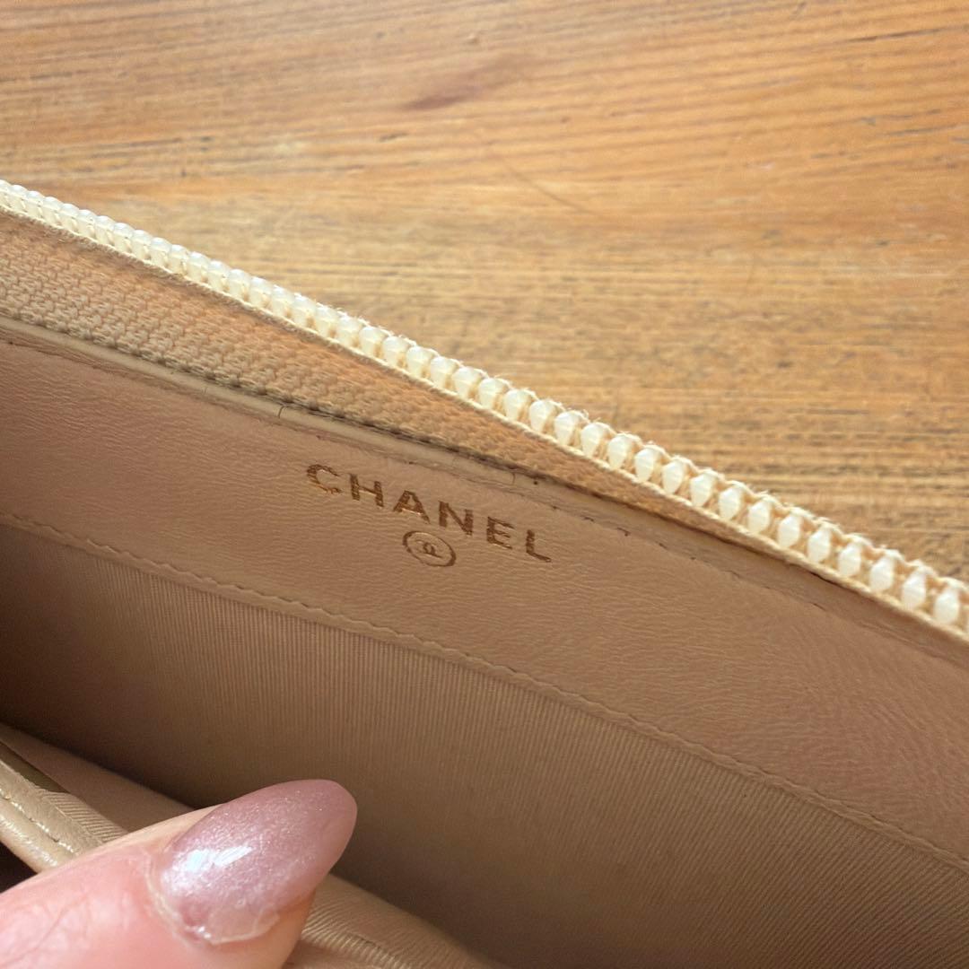 CHANEL BOYCHAHEL マトラッセロングウォレット ラムスキン 長財布