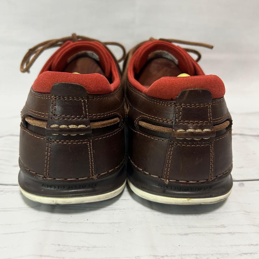 Timberland UK8 ブラウン ボートシューズ デッキシューズ モカシン