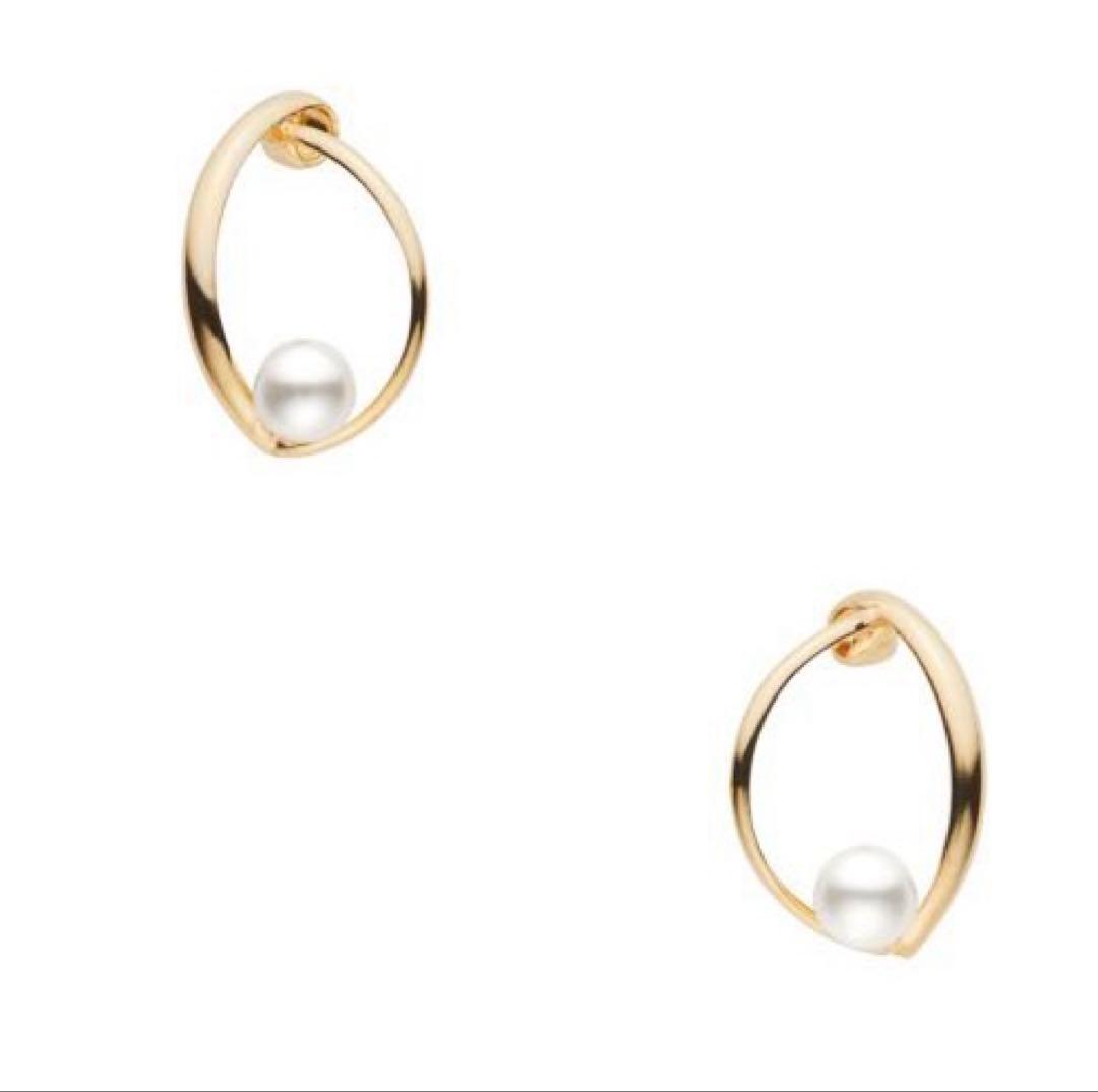 va vendome aoyama K10イエローゴールド　淡水パールピアス