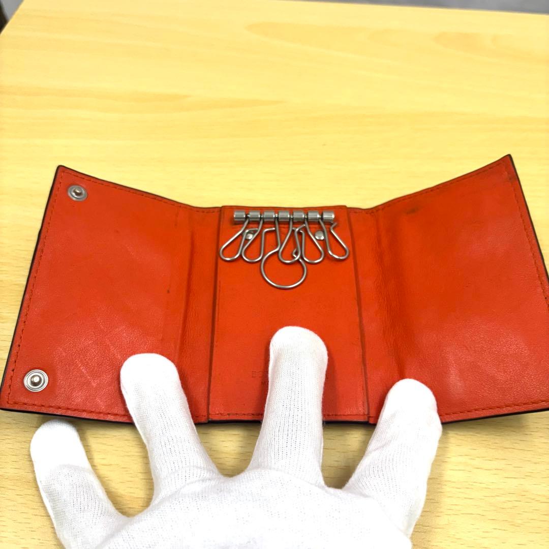 BOTTEGA VENETA ボッテガヴェネタ 6連キーケース バイカラー