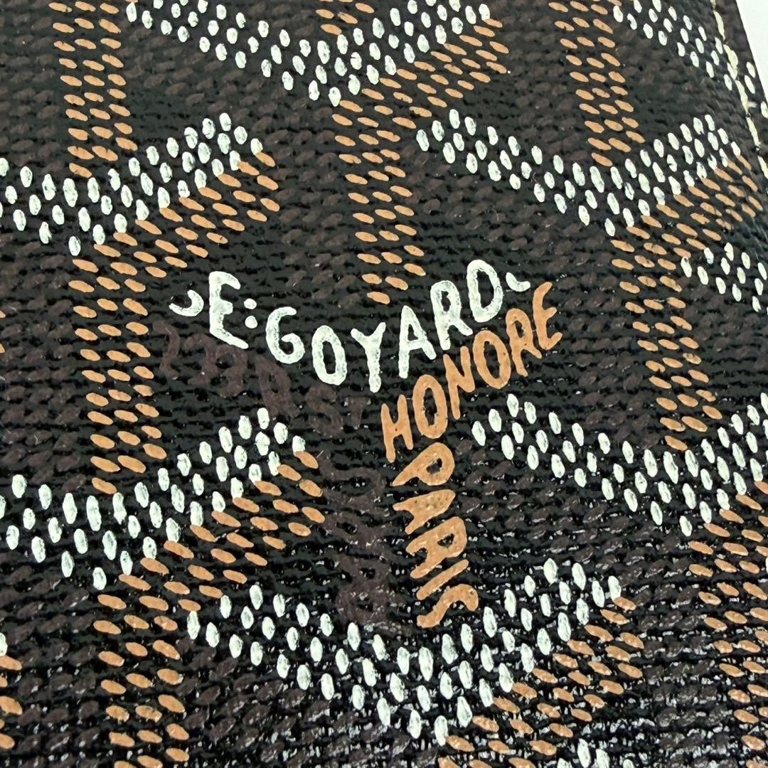 未使用GOYARD ゴヤール ヴィクトワール 二つ折り財布 ブラック