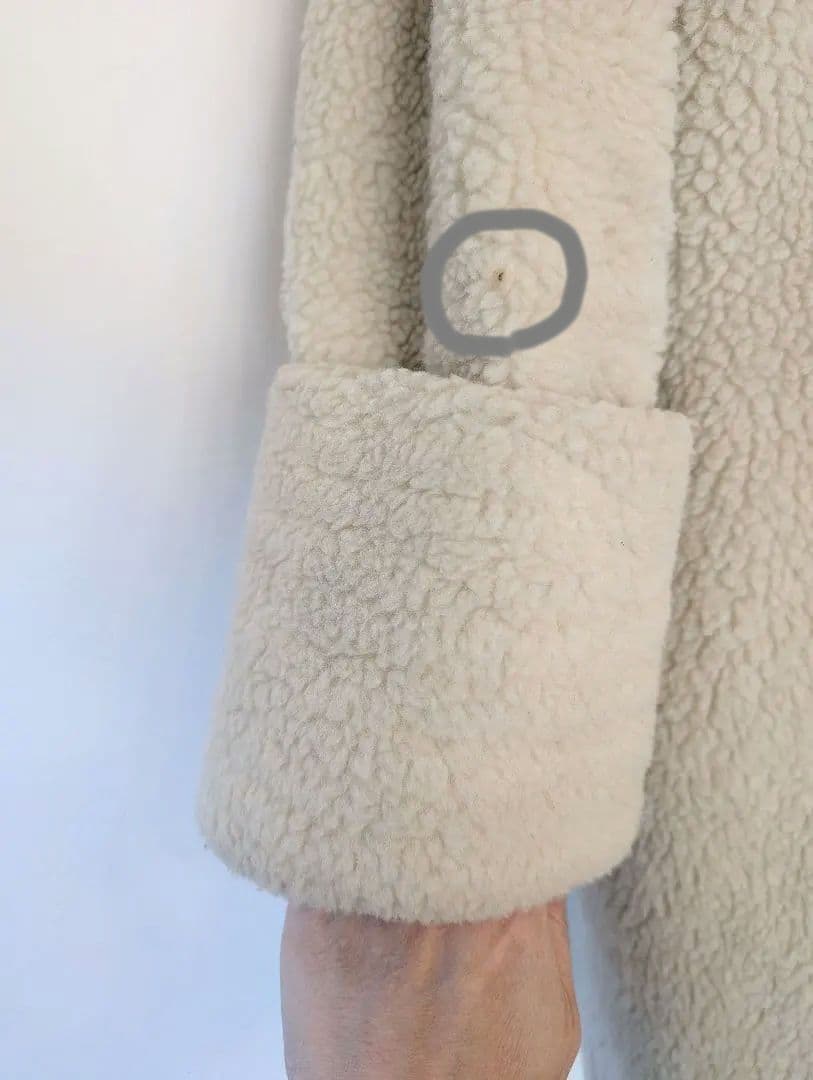 mm6 ボア コート テディベア size 38 made in italy