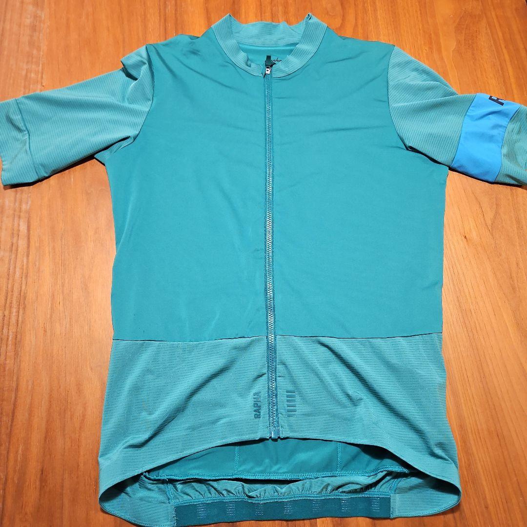 【美品】Rapha プロチーム Mサイズ サイクルジャージ エメラルドグリーン系