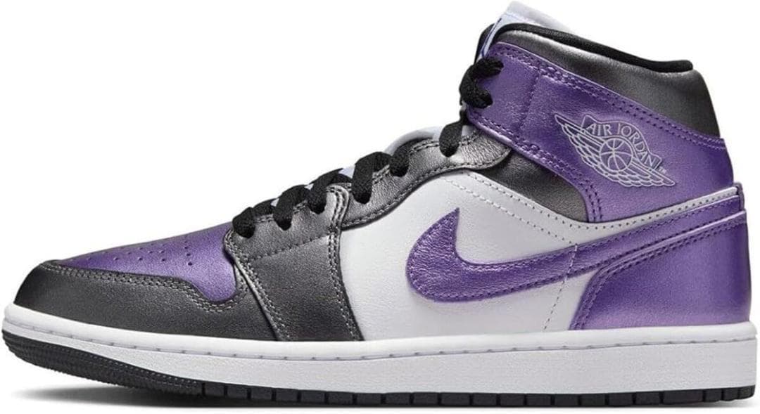 NIKE エアジョーダン1 MID SE 白紫 24.5