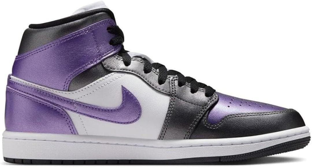 NIKE エアジョーダン1 MID SE 白紫 24.5