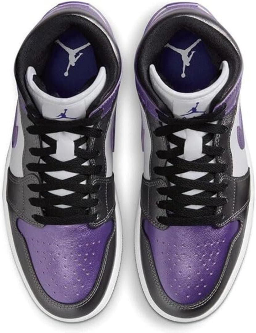 NIKE エアジョーダン1 MID SE 白紫 24.5