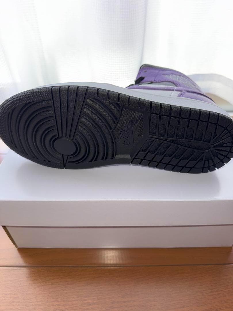 NIKE エアジョーダン1 MID SE 白紫 24.5