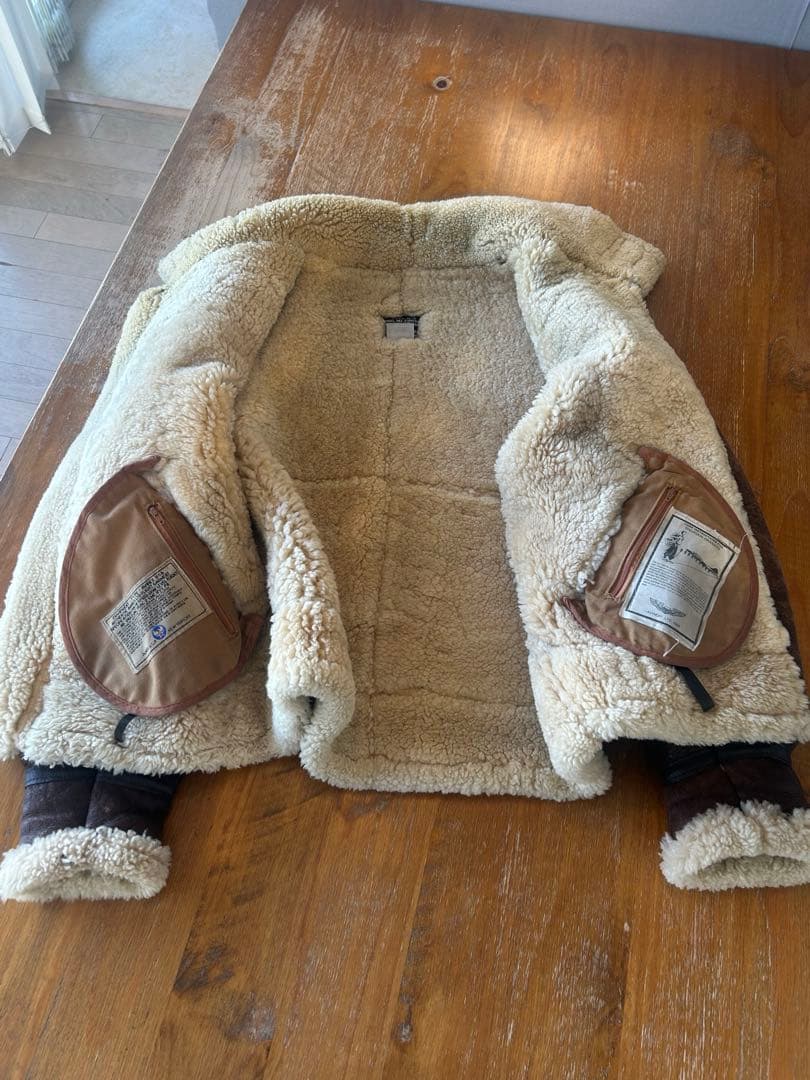 AVIREX B-3 リアルムートン USA製 size38