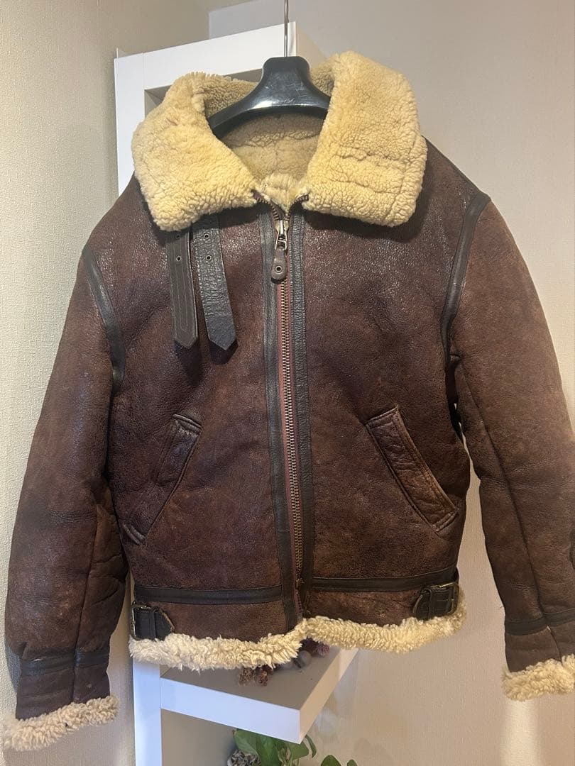 AVIREX B-3 リアルムートン USA製 size38