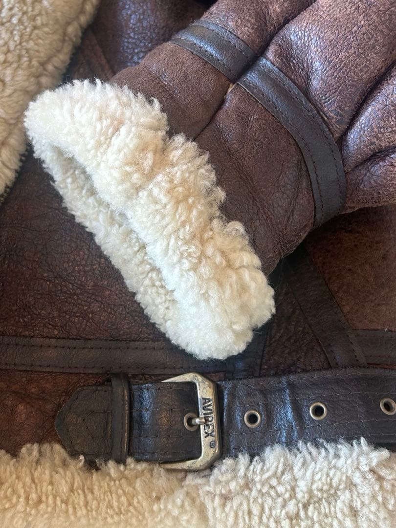 AVIREX B-3 リアルムートン USA製 size38