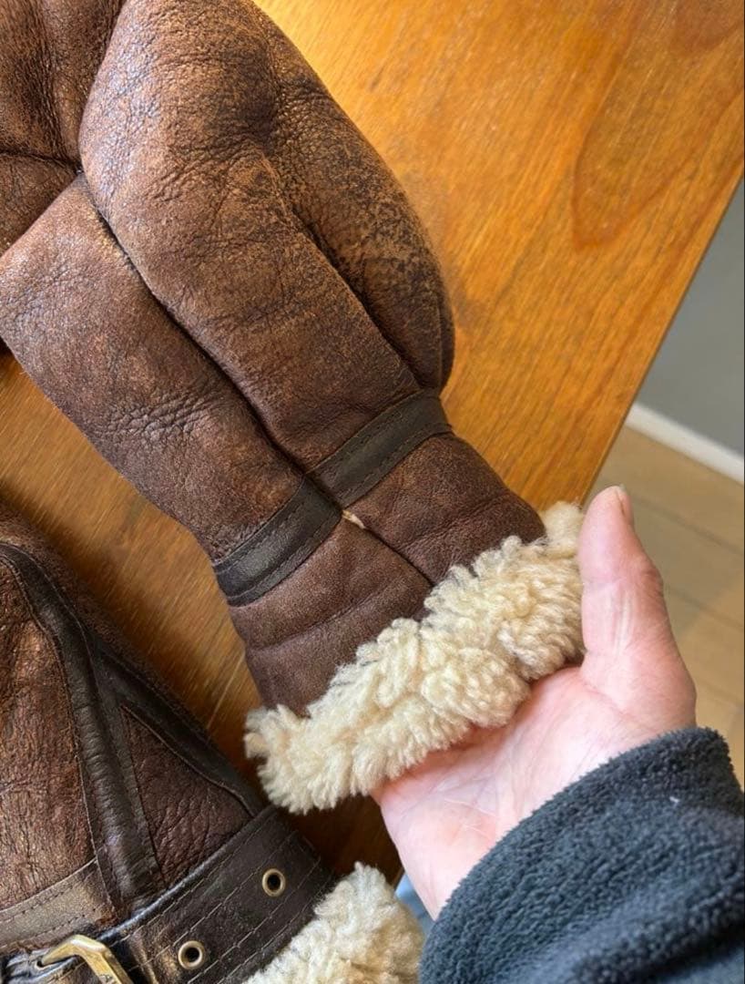 AVIREX B-3 リアルムートン USA製 size38