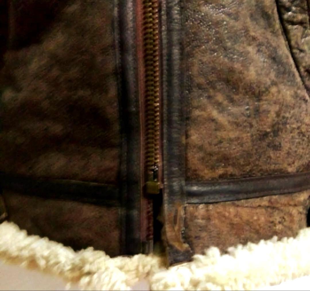 AVIREX B-3 リアルムートン USA製 size38