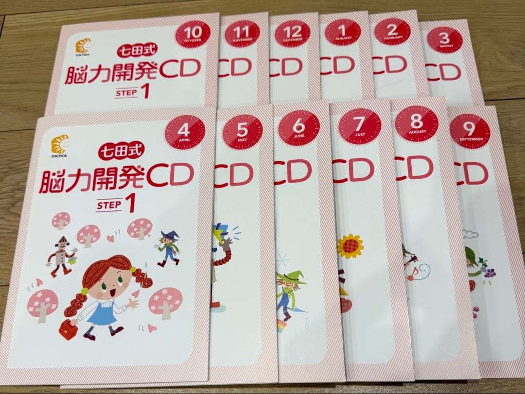 七田式能力開発CD STEP1 12ヶ月分（1年生）
