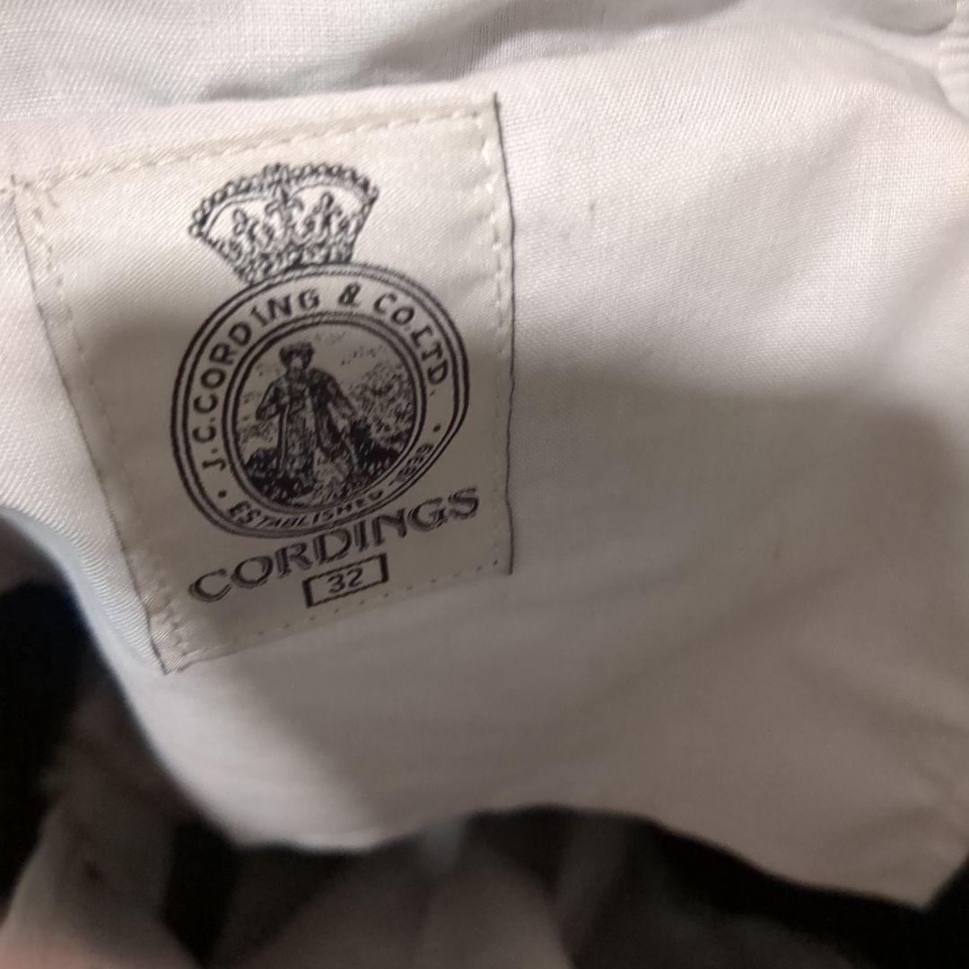 美品コーディングスCORDINGSモールスキントラウザーズブリスベンモス英国32