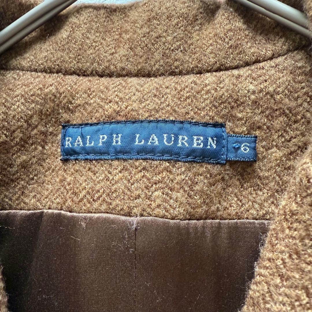 ラルフローレン　ウールテーラードジャケット　ヘリンボーン　キツネボタン　総裏地