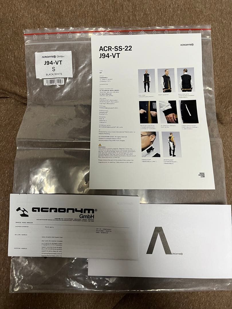 ジャケット・アウター Acronym J94-VT size:S