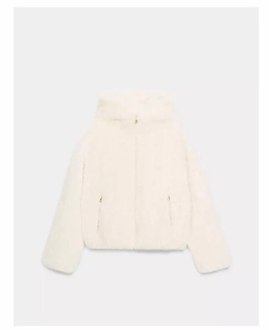 ZARA ボア生地保温フード付きアノラック M