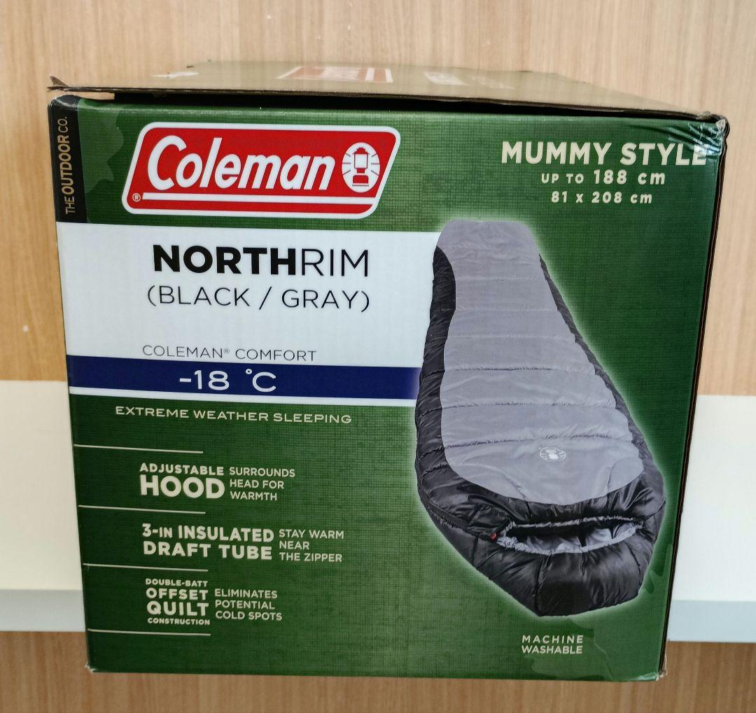 Coleman NORTHRIM 寝袋 ブラック/グレー