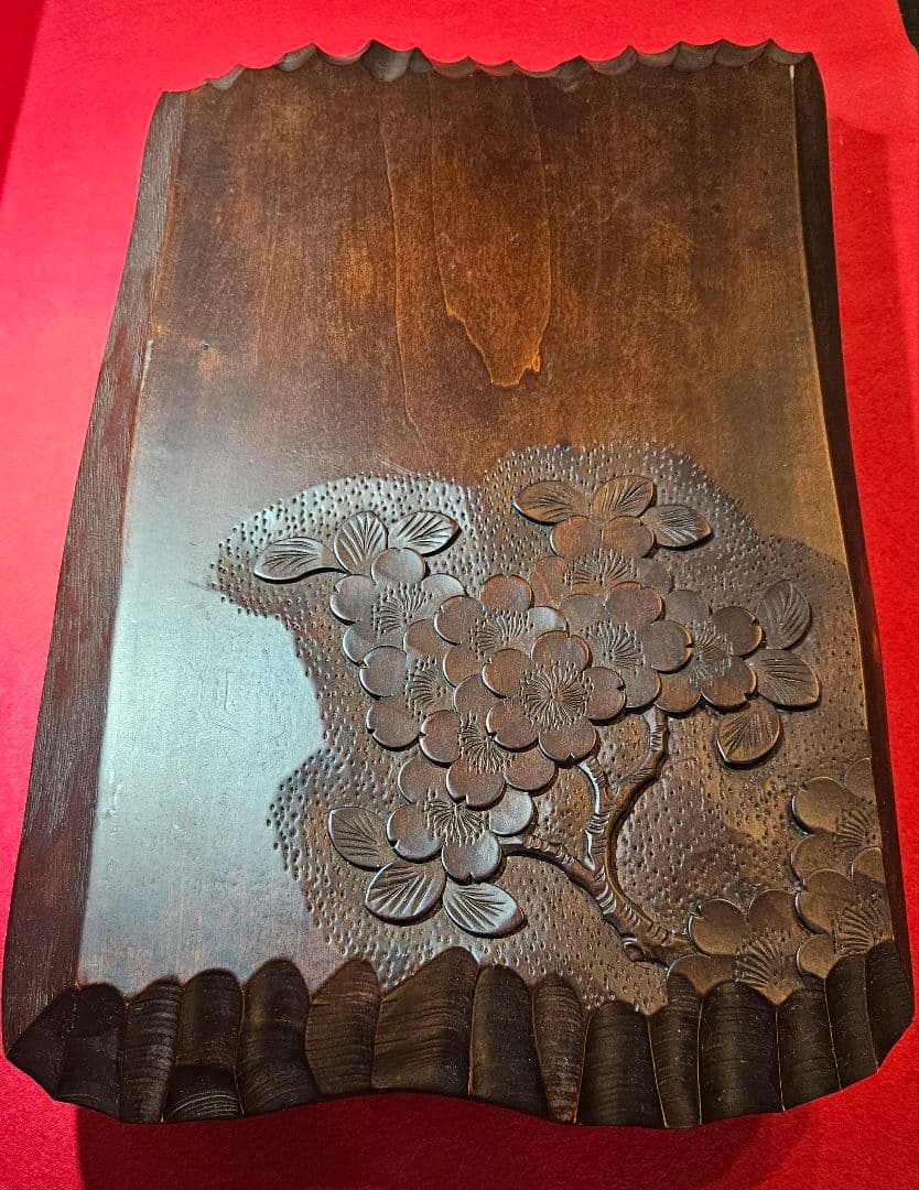 軽井沢彫り 花台 飾り台 大坂屋家具店