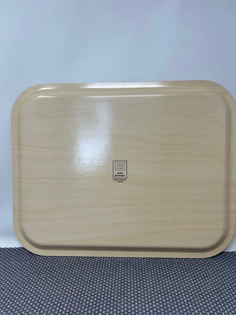 ミナペルホネン トレイ タンバリン　ライトブルー 大小 2点セット