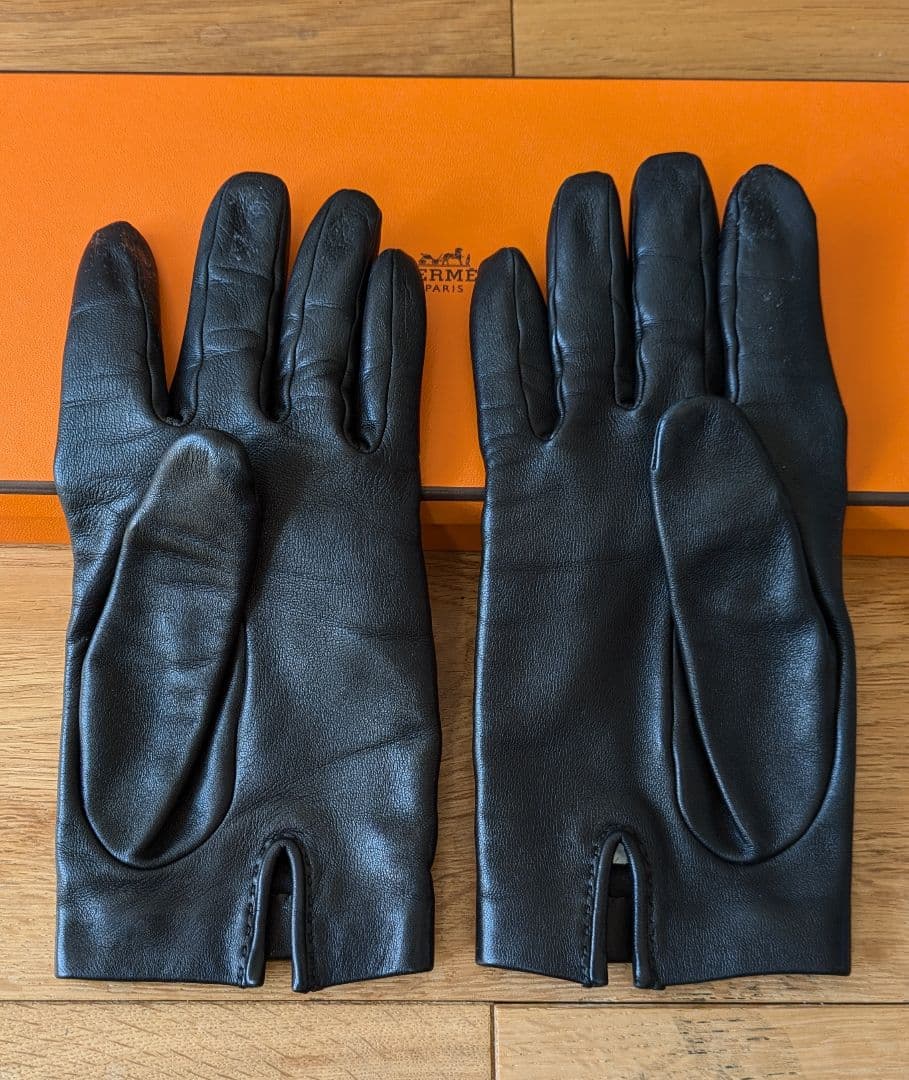 国内正規 エルメス Hermes 手袋 ポニーグローブ シェーヌダンクル