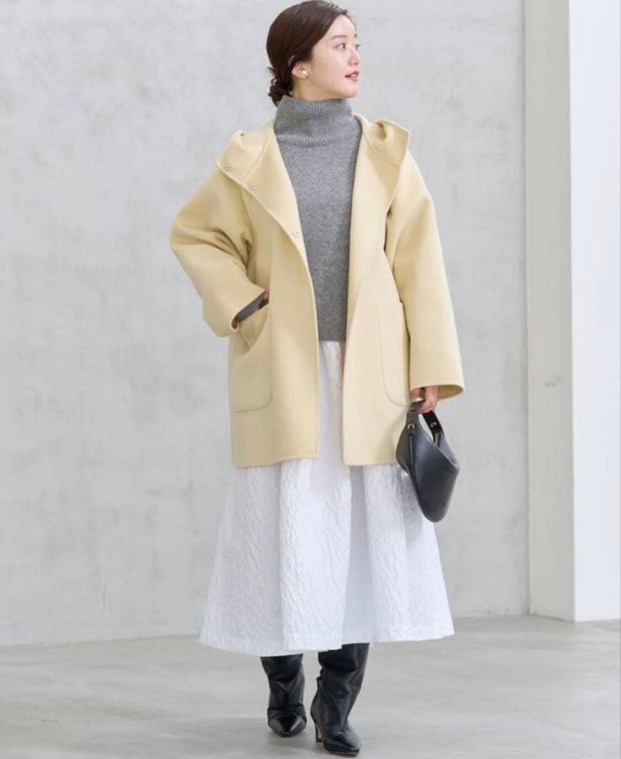 min⭐︎ダブルフェイス フード コート 38