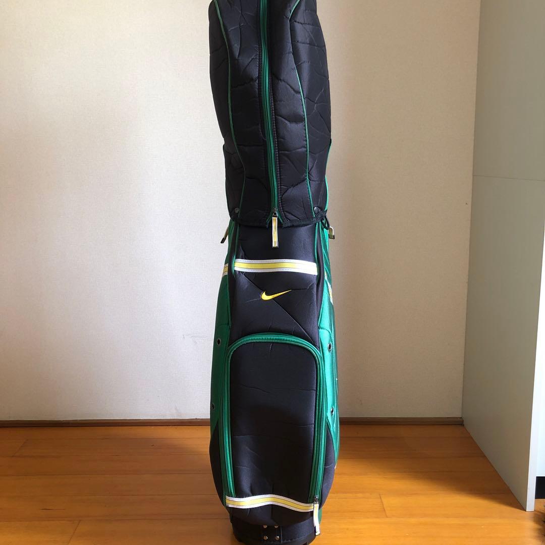 ナイキ NIKE キャディバック ゴルフバッグ グリーン フード付き