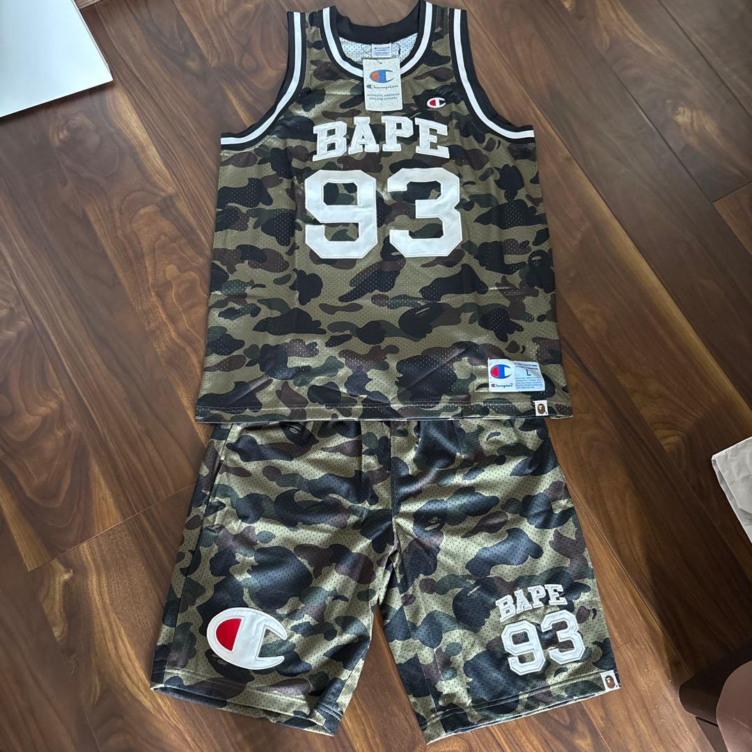 Champion × BAPE 迷彩セットアップLサイズ