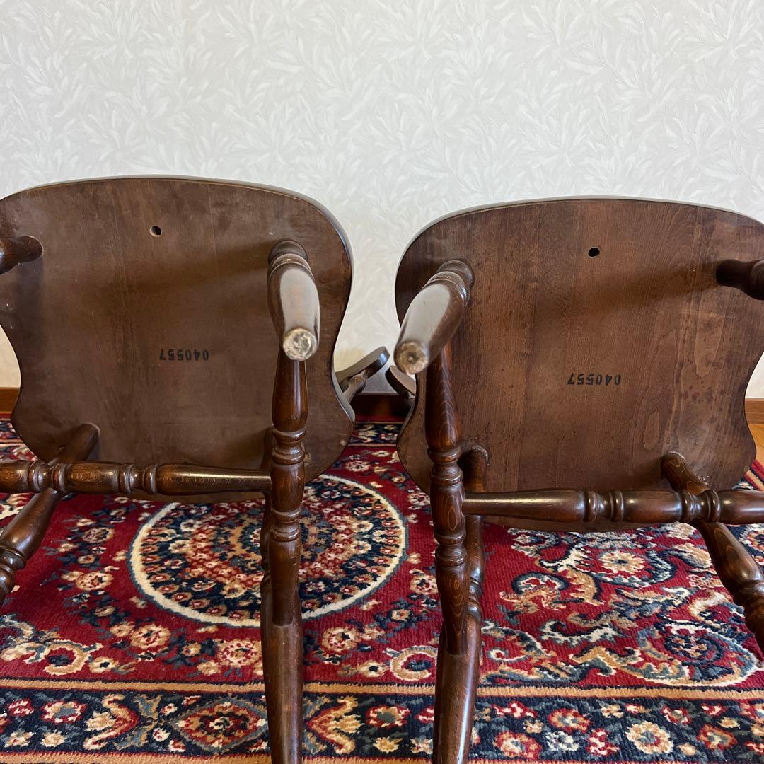 飛騨産業 HIDA キツツキ ダイニングチェア レトロ vintage 2脚