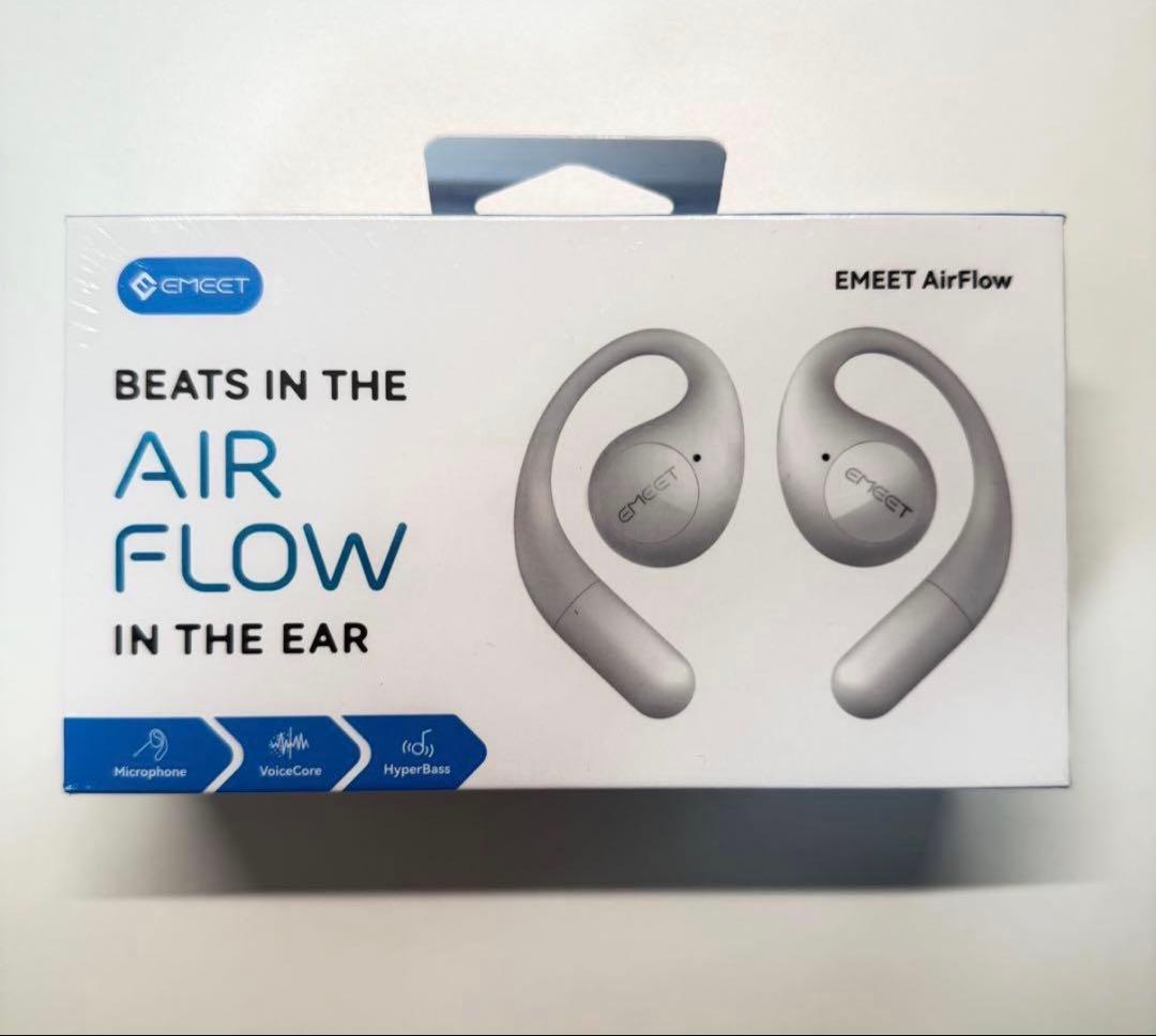 【新品】EMEET AirFlow ワイヤレスイヤホン ホワイト 白