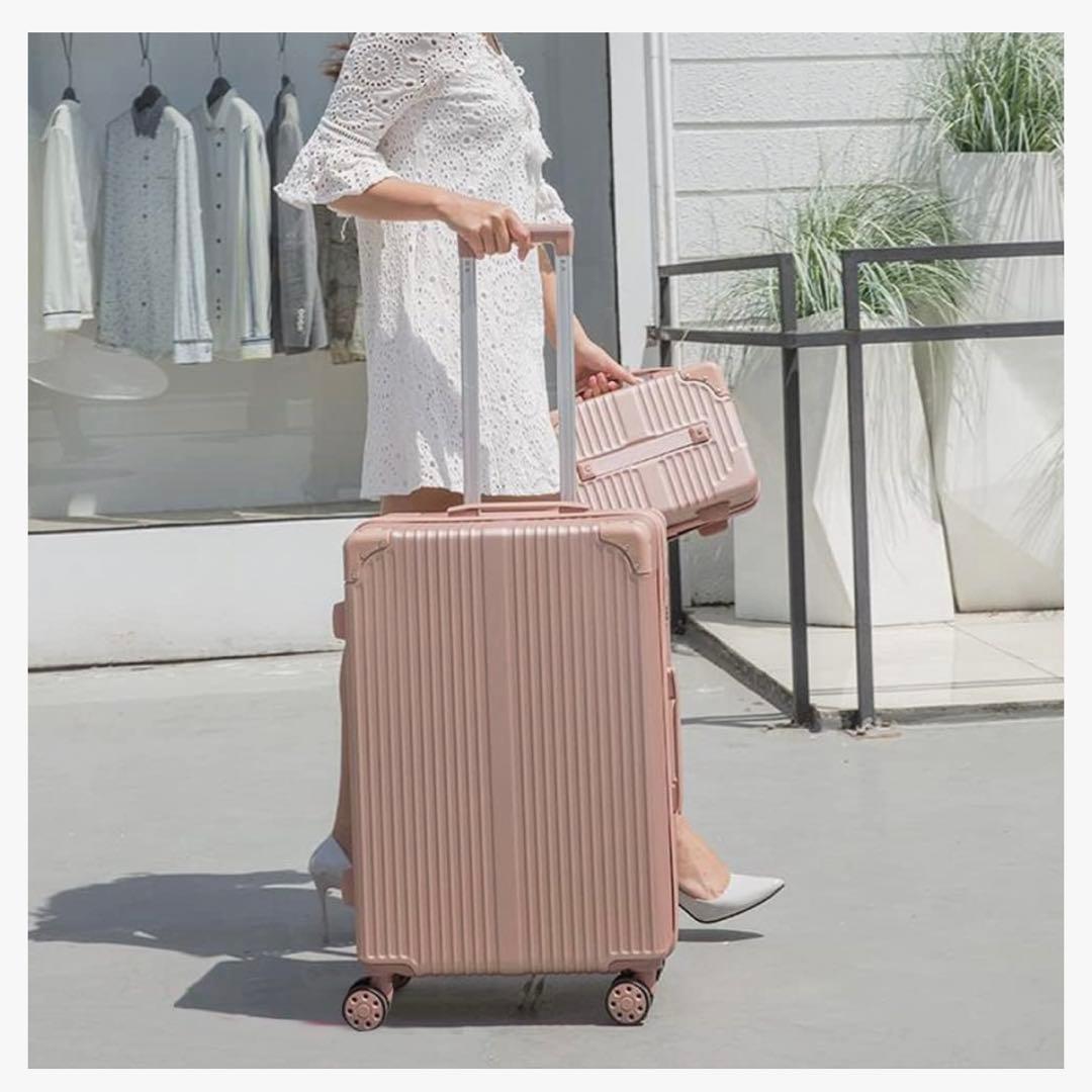 XindzyＬスーツケース キャリーケース大型 耐衝撃 ローズゴールドー