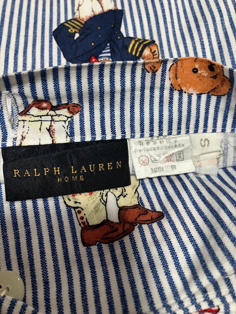 ラルフローレン ポロベア ストライプ 掛け布団カバー シングル