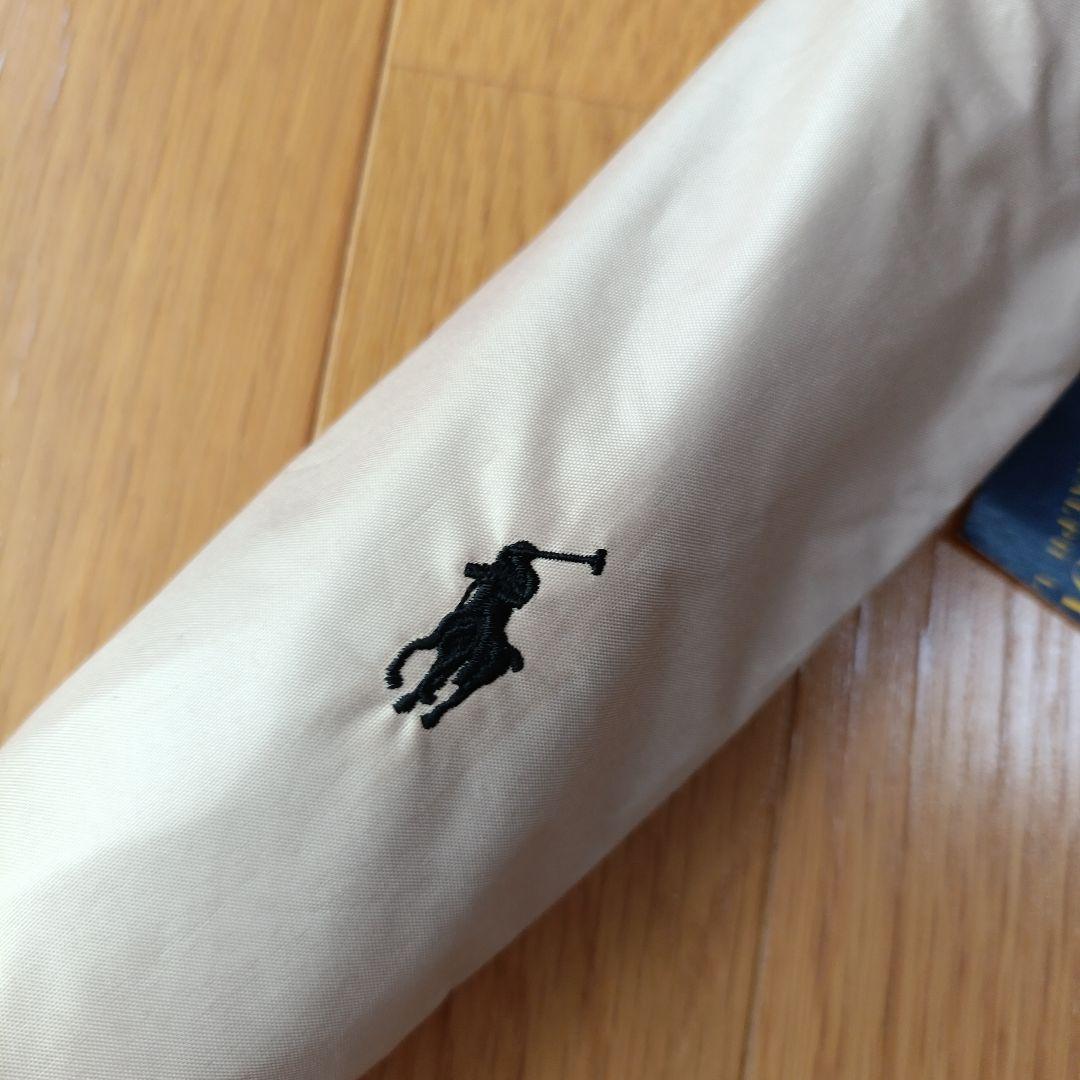 【新品】ポロラルフローレン　軽量　折り畳み日傘　晴雨兼用　ベージュ