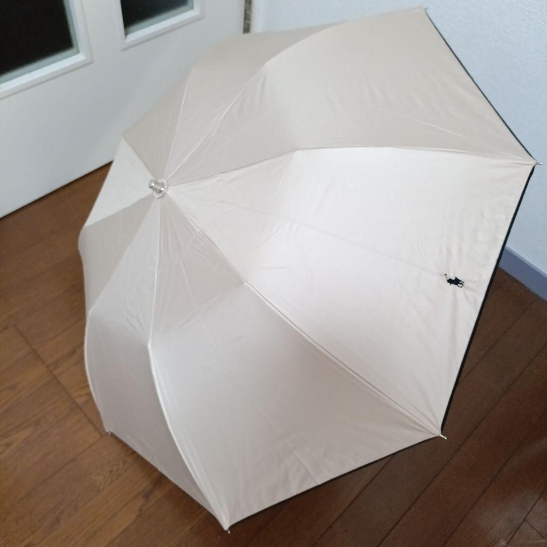 【新品】ポロラルフローレン　軽量　折り畳み日傘　晴雨兼用　ベージュ