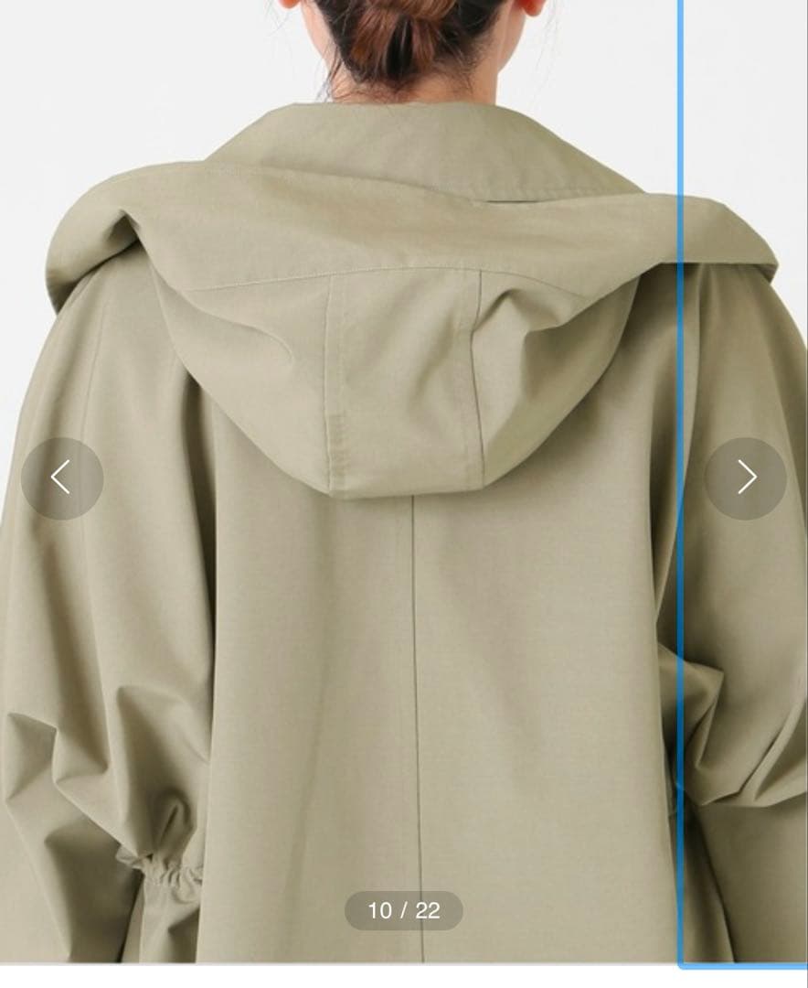 IENA 別注VACHEMENTスプリングトレンチコート オリーブ