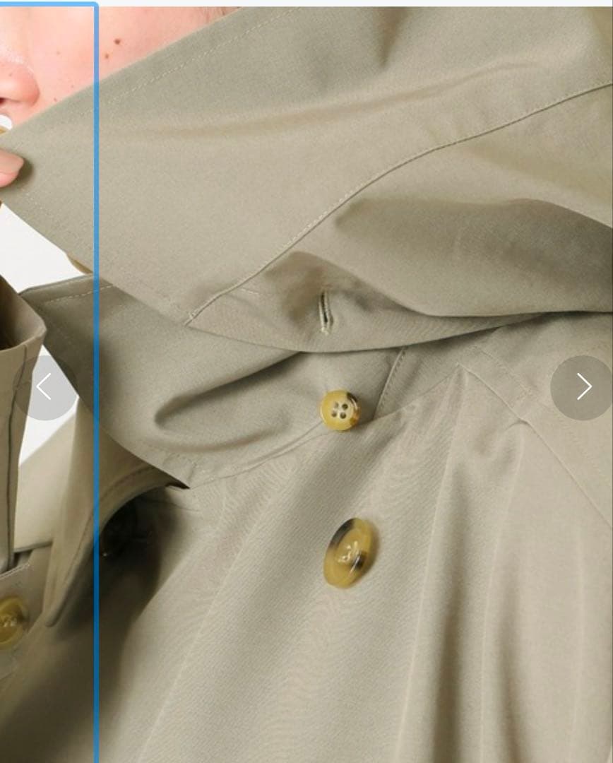 IENA 別注VACHEMENTスプリングトレンチコート オリーブ