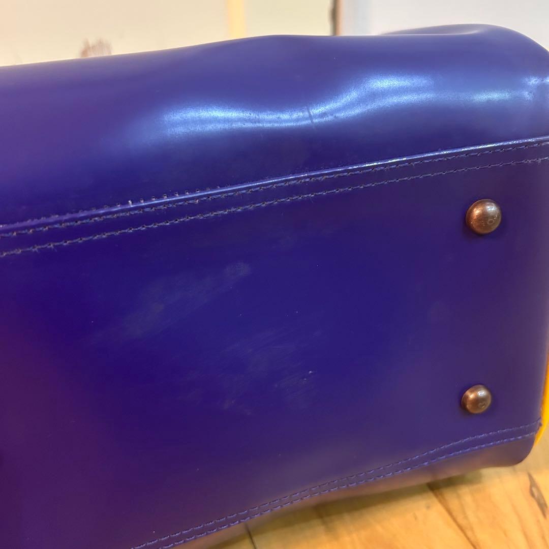 ☆ von dutch ☆ボンダッチ ボストンバッグ　パープル イエロー　Y2K