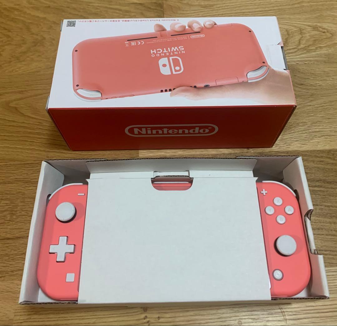 Nintendo switch lite コーラルピンク