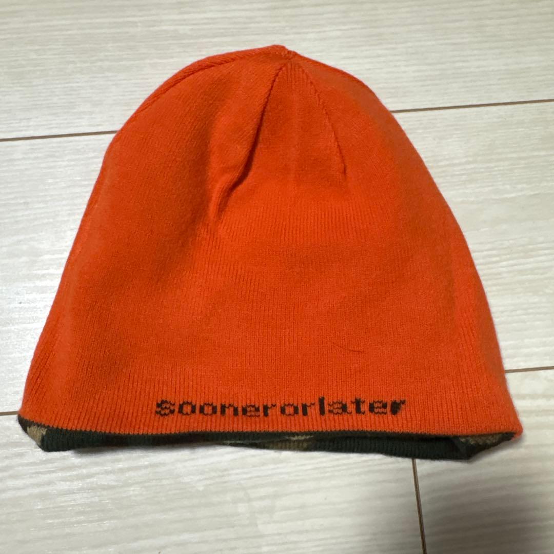 SOL soonerorlater リバーシブルビーニー　ニット帽　迷彩