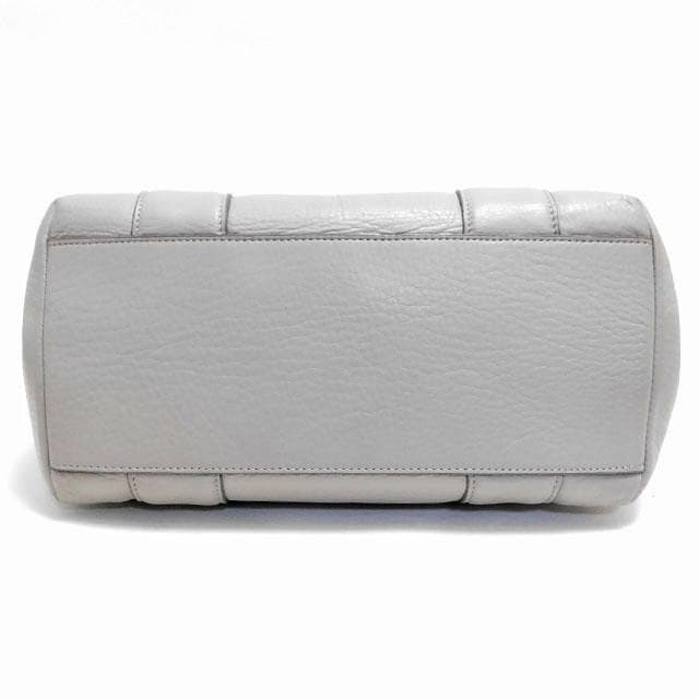 美品 HIROFU ヒロフ トートバッグ ハンドバッグ レザー グレー系 日本製