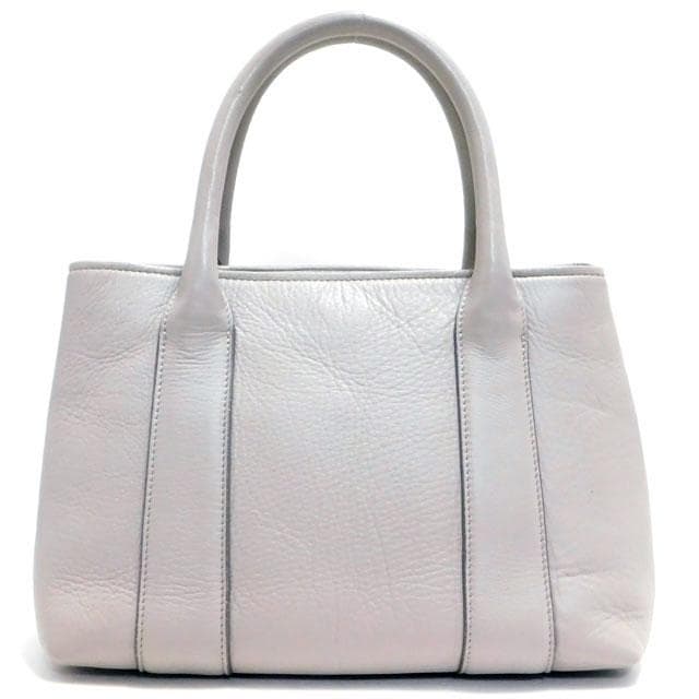 美品 HIROFU ヒロフ トートバッグ ハンドバッグ レザー グレー系 日本製