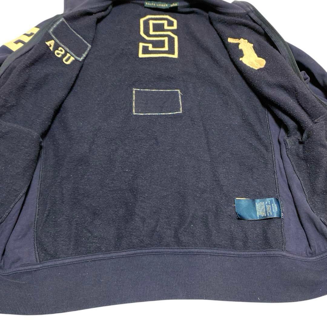 【もみあげ様】ラルフローレン USAフラッグ ビッグポニー刺繍ジップアップパーカ