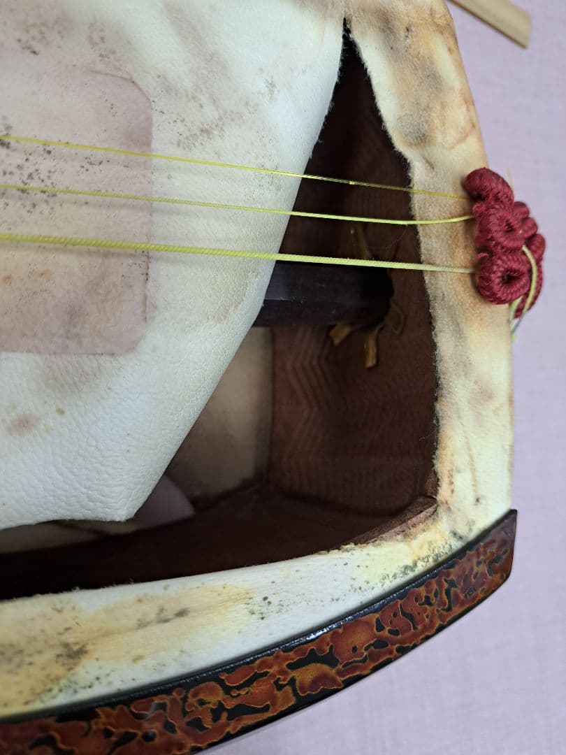 こしあん 津軽三味線 本体 木製 漆塗り